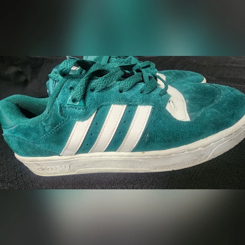 Adidas Rivalry Low 'Collegiate Green' Sneakers Shoes Mens 8 IE7209‎